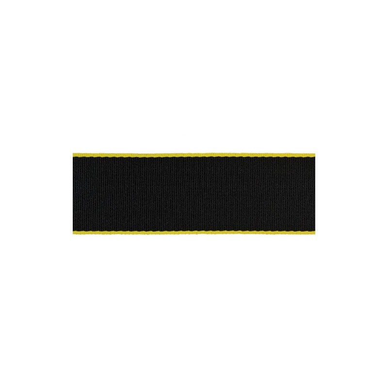 Yellow Edged Black Seat Belt Webbing