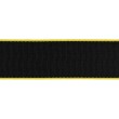 Yellow Edged Black Seat Belt Webbing